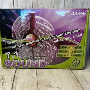 7.1 Multichannel Sound Dolby Digital support 24 Bit SC8768